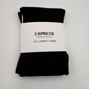 Express Full Length Sheer Tights Black NWT